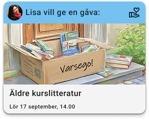 Lisa vill ge en gåva: äldre kurslitteratur