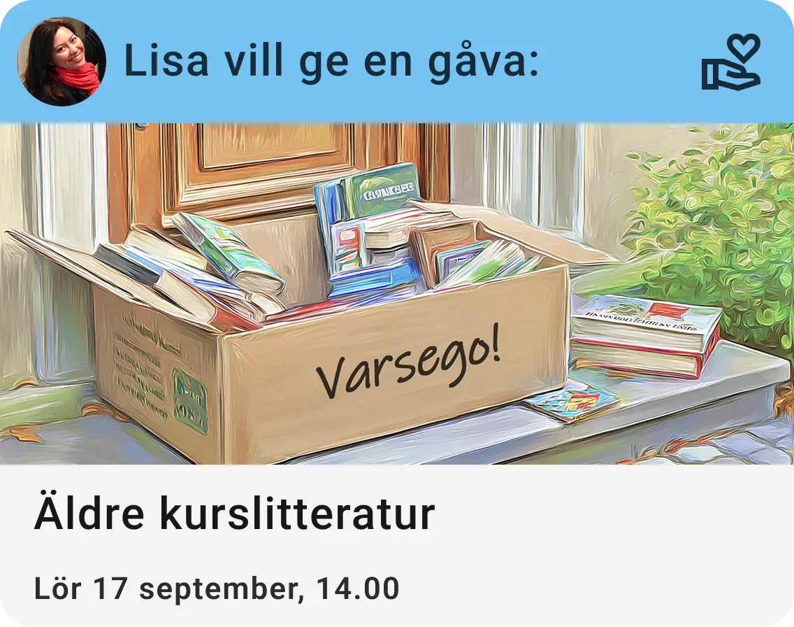 Lisa vill ge en gåva: äldre kurslitteratur