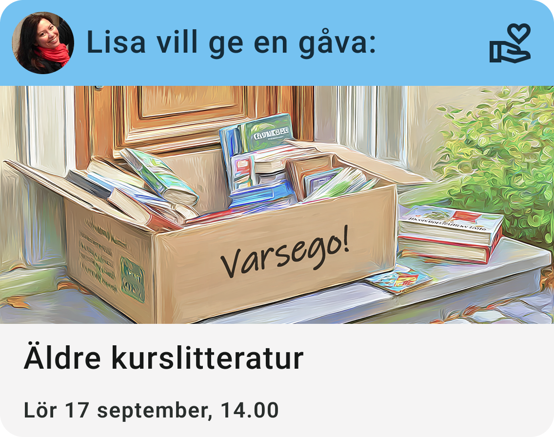 Lisa vill ge en gåva: äldre kurslitteratur